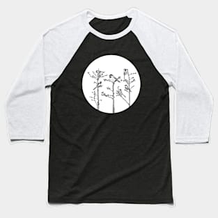 Flock of chickadees in tree Baseball T-Shirt